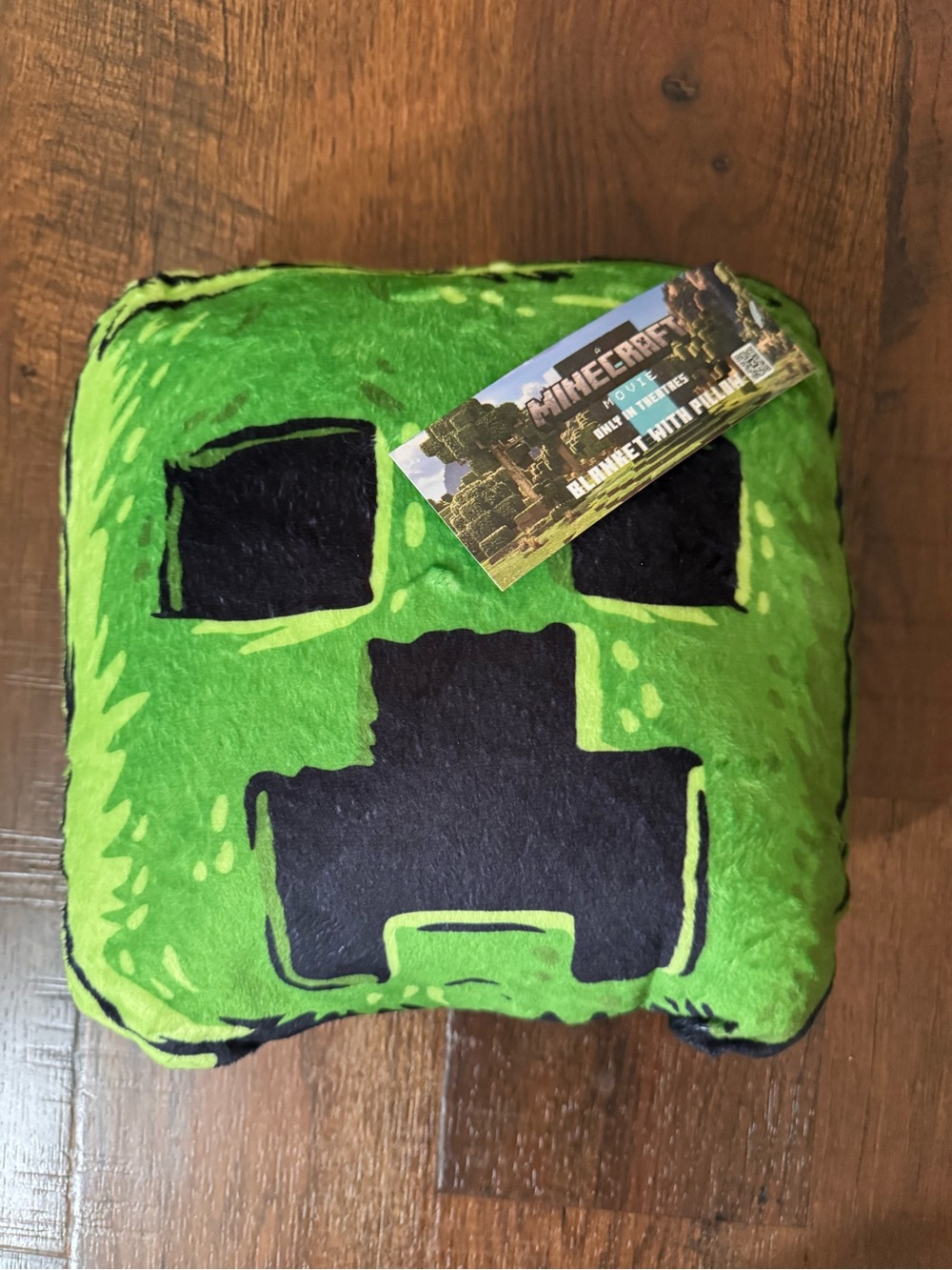 MINECRAFT movie exclusive blanket with pillow, NWT